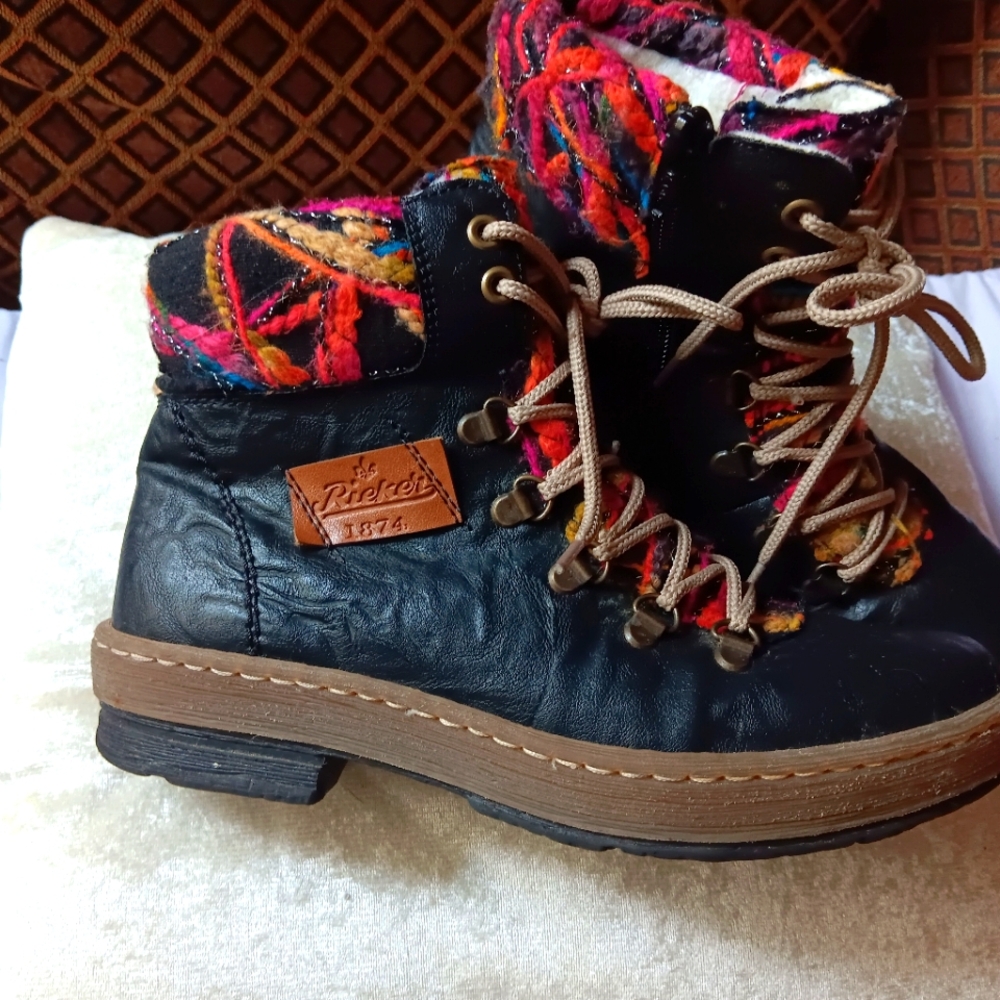 Rieker Felicitas ankle boots. Barely used. Size 37 (6).
